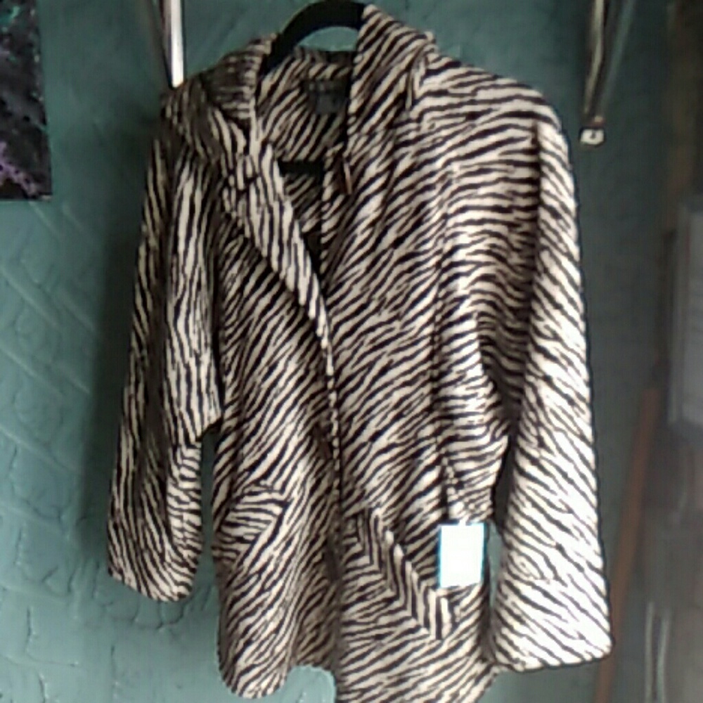 Etcetera zebra print hoodie